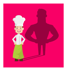 Chef - Standing in Positive Attitude