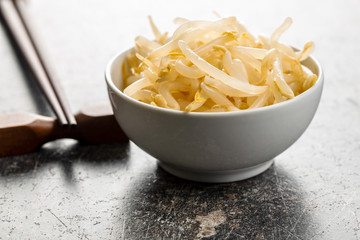 Preserved mung sprout.