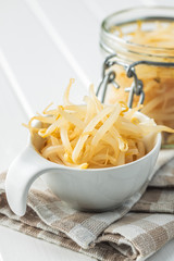 Preserved mung sprout.