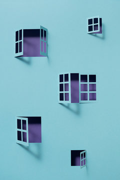 Building with open windows