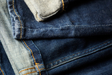 Naklejka premium the blue jeans fabric details