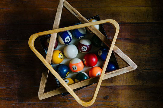 Pool Balls and Rack