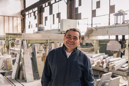 Smiling Portrait of Hispanic Man