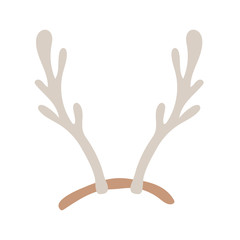 happy merry christmas deer horns