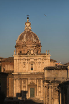 Chiesa dei Santi Luca e Martina and Roman Forum / Ancient Ruins In Rome