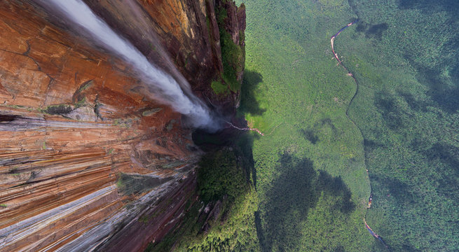 Aerial view of Angel Falls