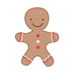 merry christmas ginger cookie icon