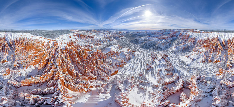 Aerial view of Bryce Canyon National Park