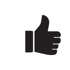 Hand Thumbs Up Icon Vector Illustration