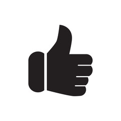 Hand Thumbs Up Icon Vector Illustration