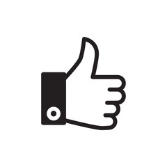 Hand Thumbs Up Icon Vector Illustration