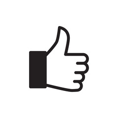 Hand Thumbs Up Icon Vector Illustration