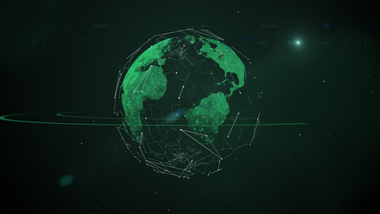 Stock market or forex trading graph.