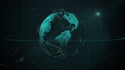 Decoration abstract geometric space background.