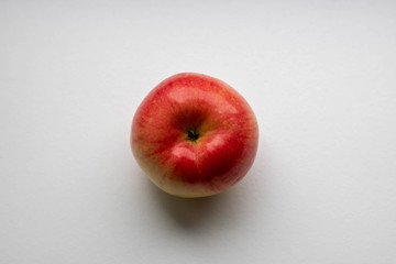 Red apples isolated on white background. Ripe fresh apples Clipping Path.