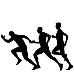 hombres corriendo