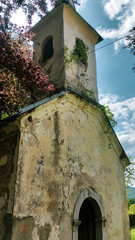 Fototapeta Old church. Frankopan Castle. Severin na Kupi. Croatia obraz