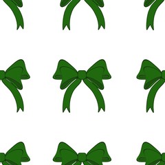 This is seamless pattern texture of bow or tape on white background. Could be used for decorations.