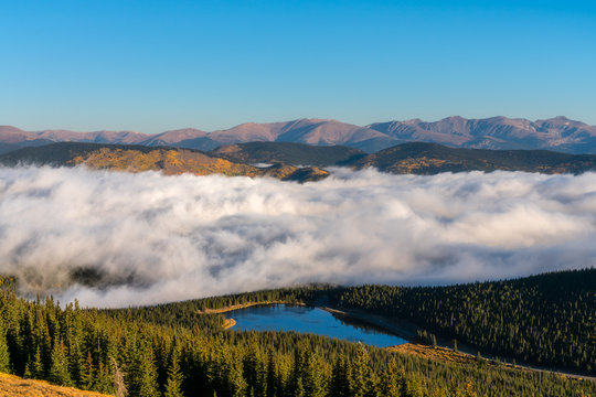 Fog Inversion On Mount Evans