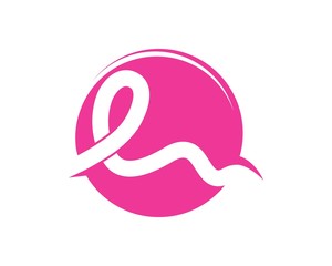 breast cancer ribbon vector illustration design