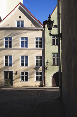 Traditional buildings in Tallinn Old Town