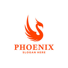 Simple Elegant Phoenix Logo Vector.eps