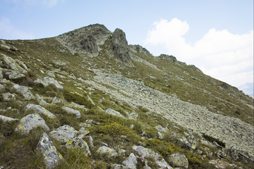 Landscape from Kupen peak, Rila Mountain, Bulgaria