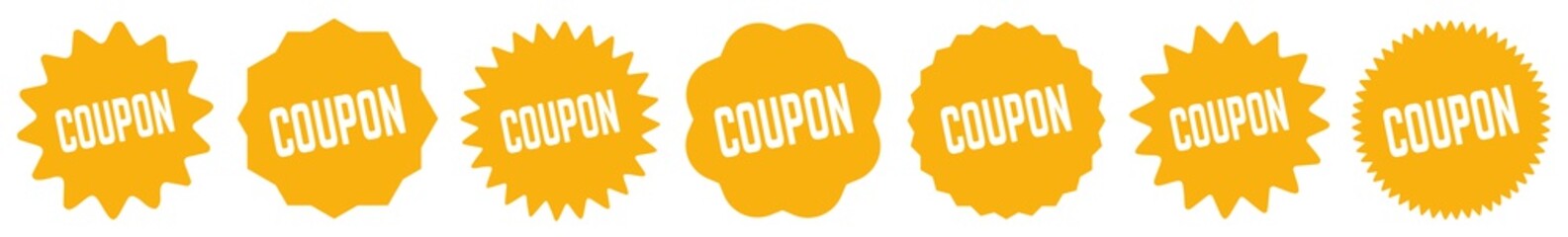 Coupon Tag Orange | Special Offer Icon | Sale Sticker | Deal Label | Variations