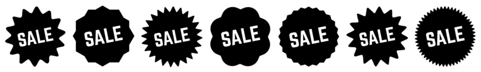 Sale Tag Black | Special Offer Icon | Sticker | Deal Label | Variations