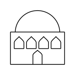 manger house building isolated icon