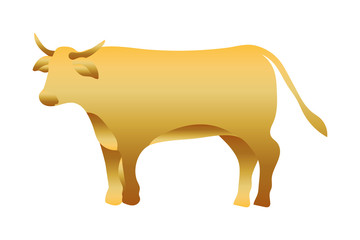 golden ox manger animal character
