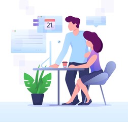 schedule check illustration