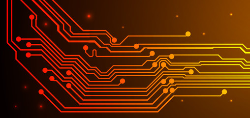 Abstract futuristic digital technology background. Circuit board design background. Vector illustration eps 10.