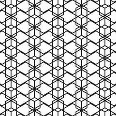 Fototapeta premium Pattern geometry of hexagon background. Pattern is on swatch panel.