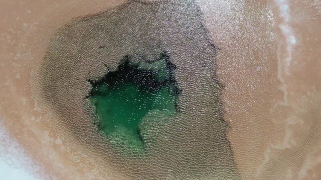 Aerial view, Pattern, Texture, Ojos del Mar, Tolar Grande, Argentina, South America, America