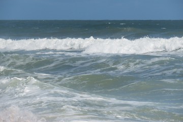 Beautiful ocean view on Atlantic coast of North Florida 