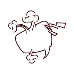 expresion speech bubble pop art style