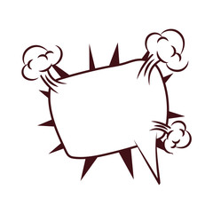 expresion speech bubble pop art style