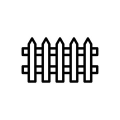 Gate or fence icon