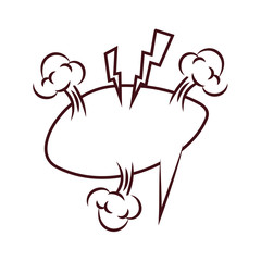 expresion speech bubble pop art style