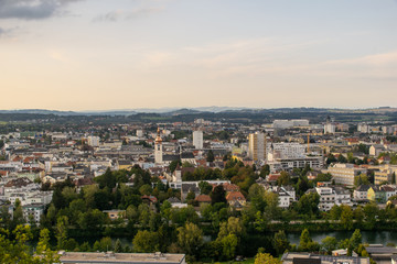 Naklejka premium Landscape shot of Wels in Upper Austria