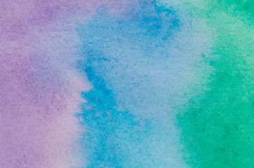 Watercolor Wet Background. Blue .Watercolor abstract background. Hand painted watercolor background. Watercolor wash.