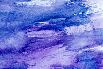 Light colorful watercolor stains. Abstract painted background