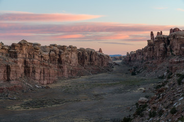 Sunrise in Cyclone Canyon - Canyonlands National Park