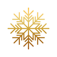 happy merry christmas snowflake gold