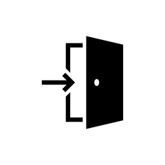 Door icon trendy