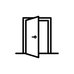 Door icon trendy