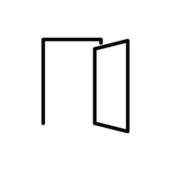 Door icon trendy