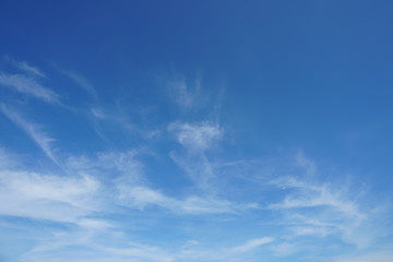 Blue sky with cloud in a day.