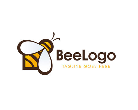 Bee concepts logo design vector Template